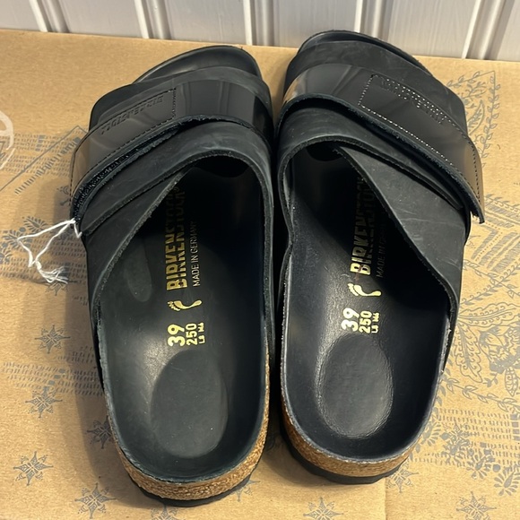 Birkenstock Kyoto Nubuck Leather Sandals Size 8 NEW - Picture 8 of 12